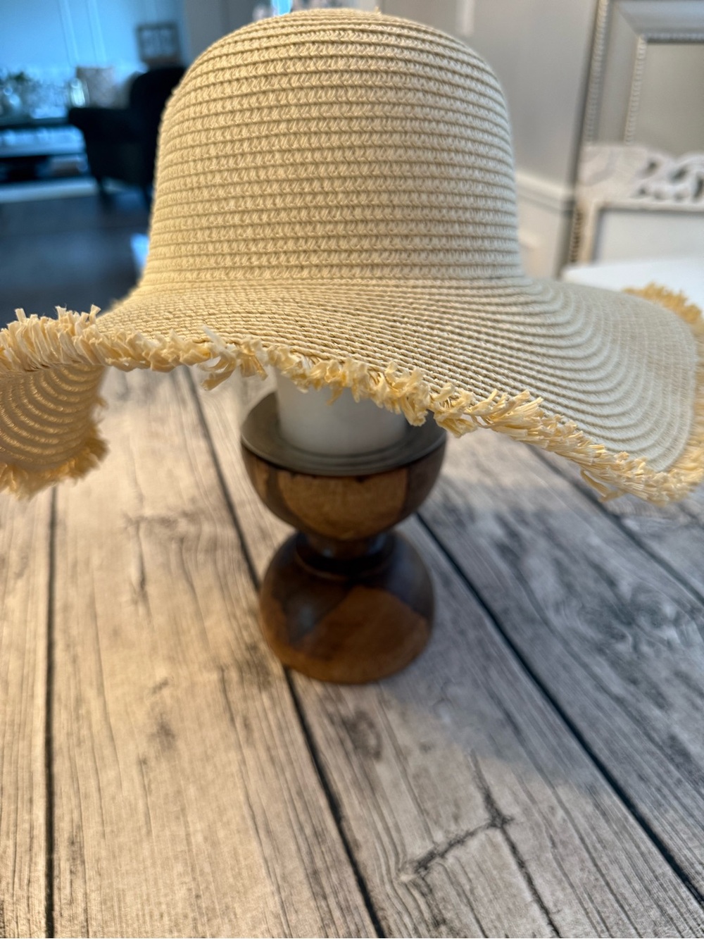☀️ Like new. Royal Road Wide-Brim Straw Sun Hat - Natural Beige